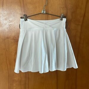 White tennis skirt